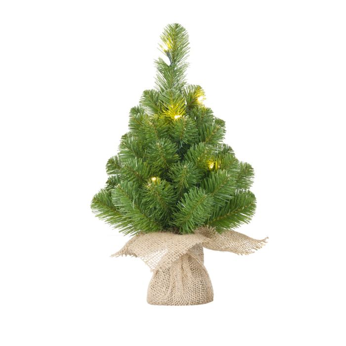 Norton juletræ med lys 30 cm højt