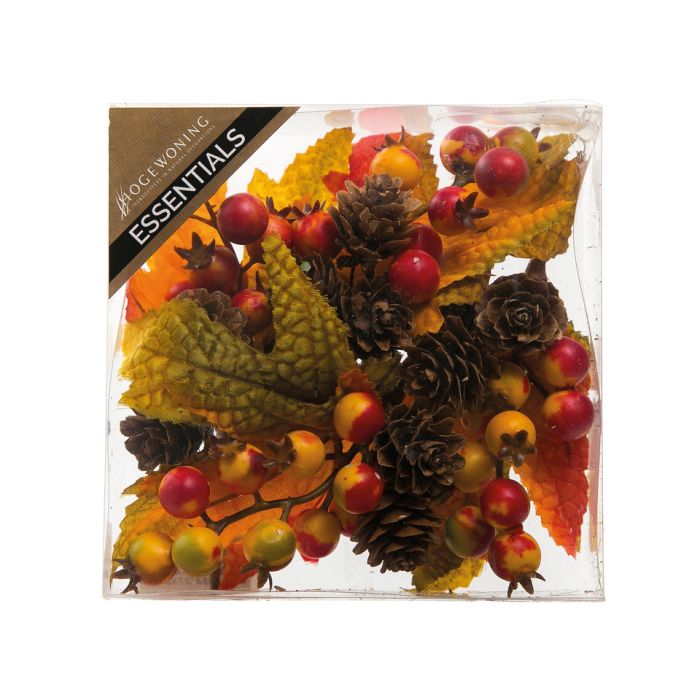 Efterårsmix på wire røde og gule farver