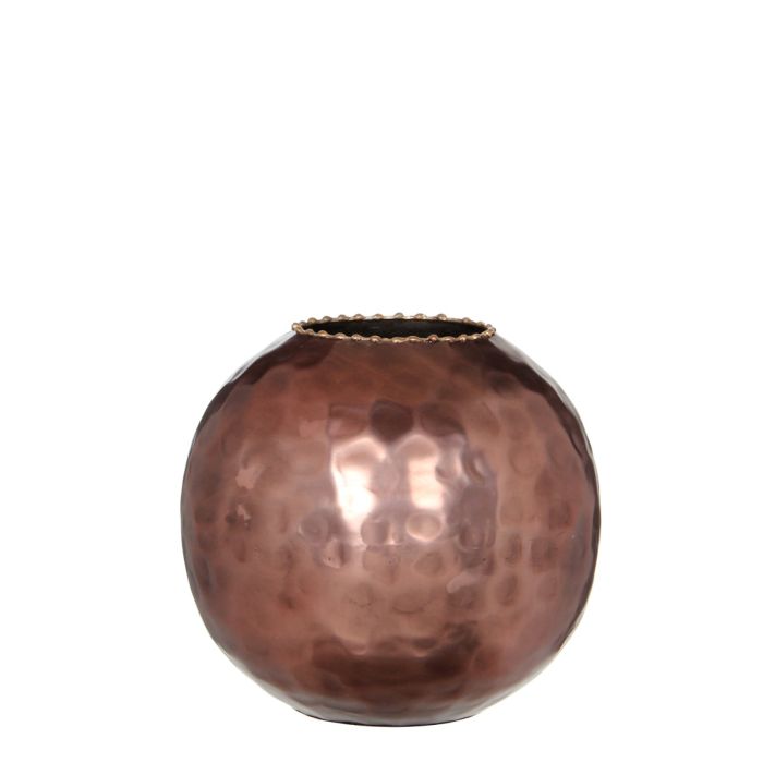 Tarsia kobberfarvet vase