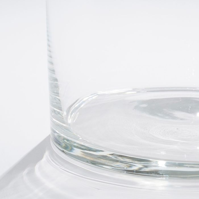 Cylinder glasvase 25 cm høj 12 cm i dia