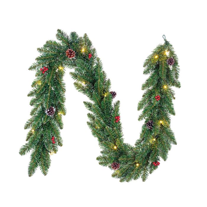 Creston granguirlande med lys 180 cm lang