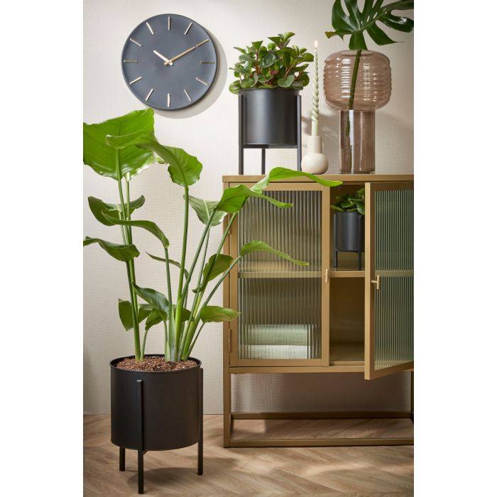 Brixen väggklocka svart