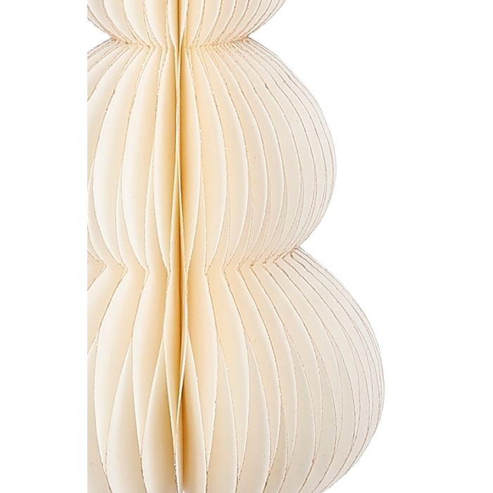 Håndlavet Juletræ creme 20 cm højt