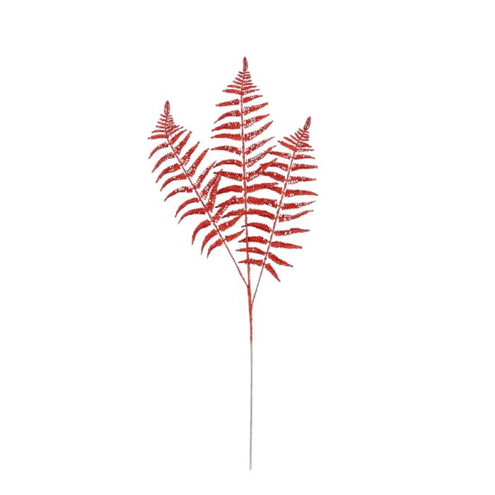 Bregneblade glimtende røde