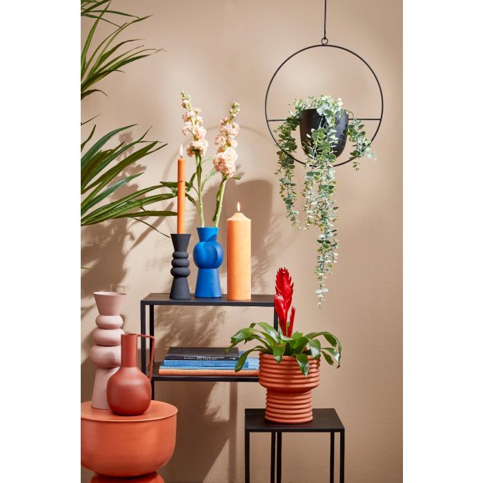 Bloklys 25 cm højt i orange