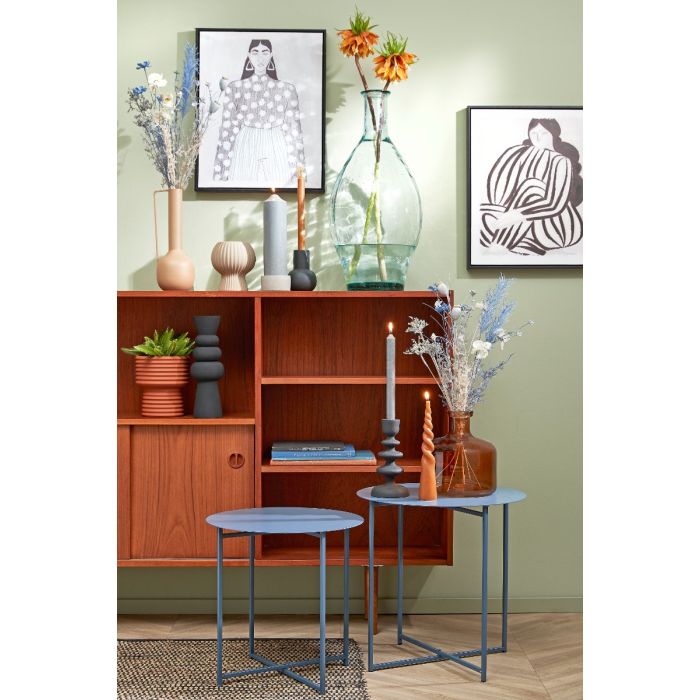 Bloklys 25 cm højt i gråt