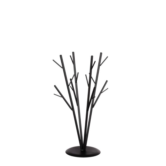 Dekorationstræ på fod sort 50 cm højt