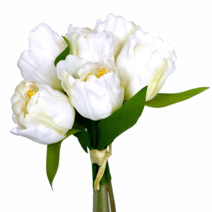 Buket med hvide tulipaner