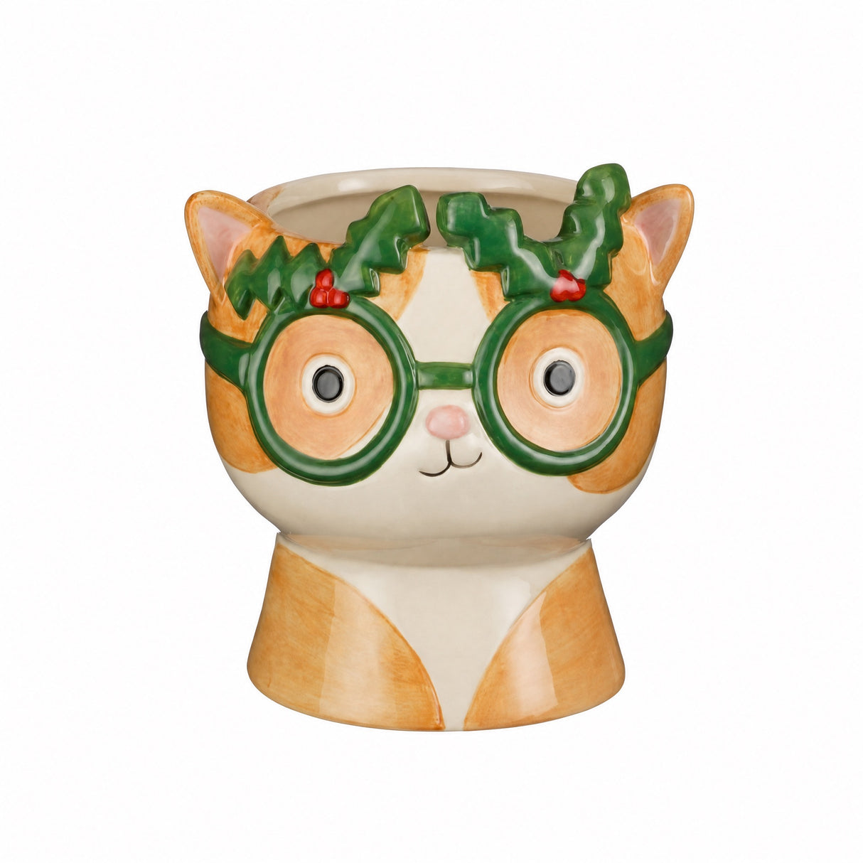 Rolig blomkruka katt