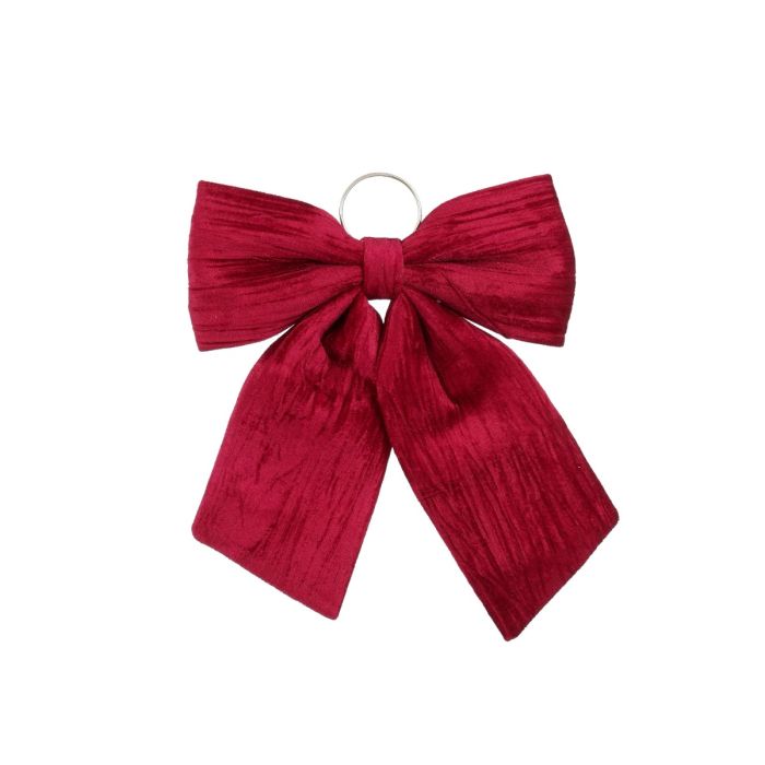 Stor mørkerød sløjfe 32 cm bred