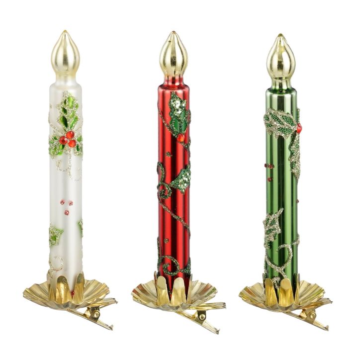 Julekugle Juletræslys med klips