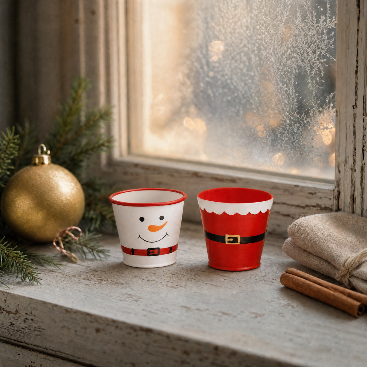 Hink/krukskydd med julmotiv