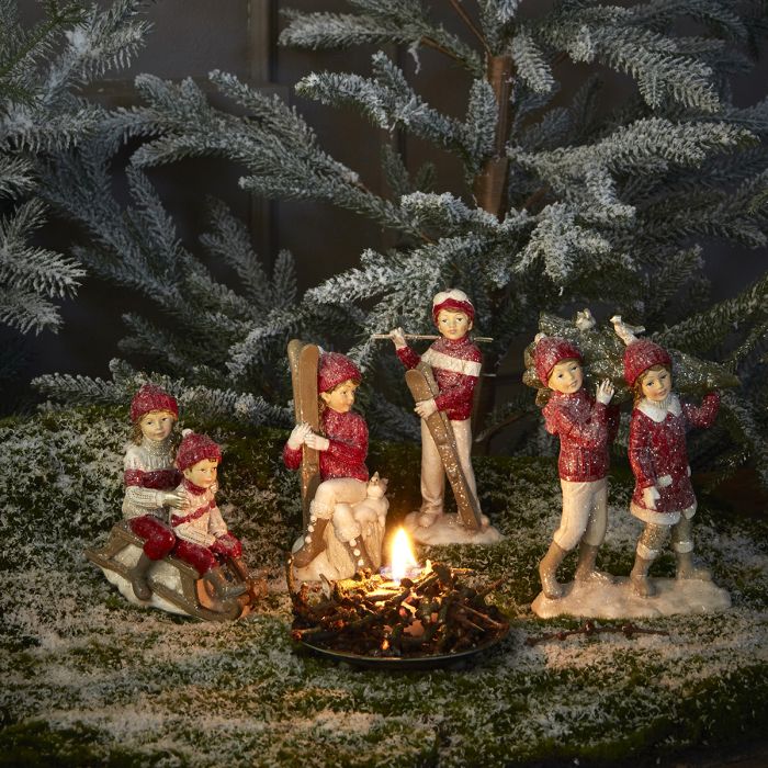 Vinterbørn på kælk