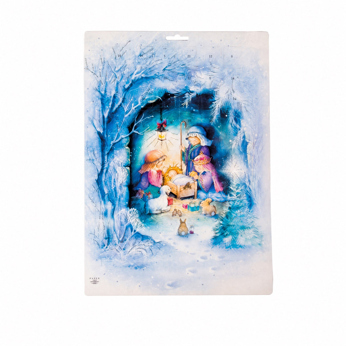 Adventskalender med Jesusbarnet
