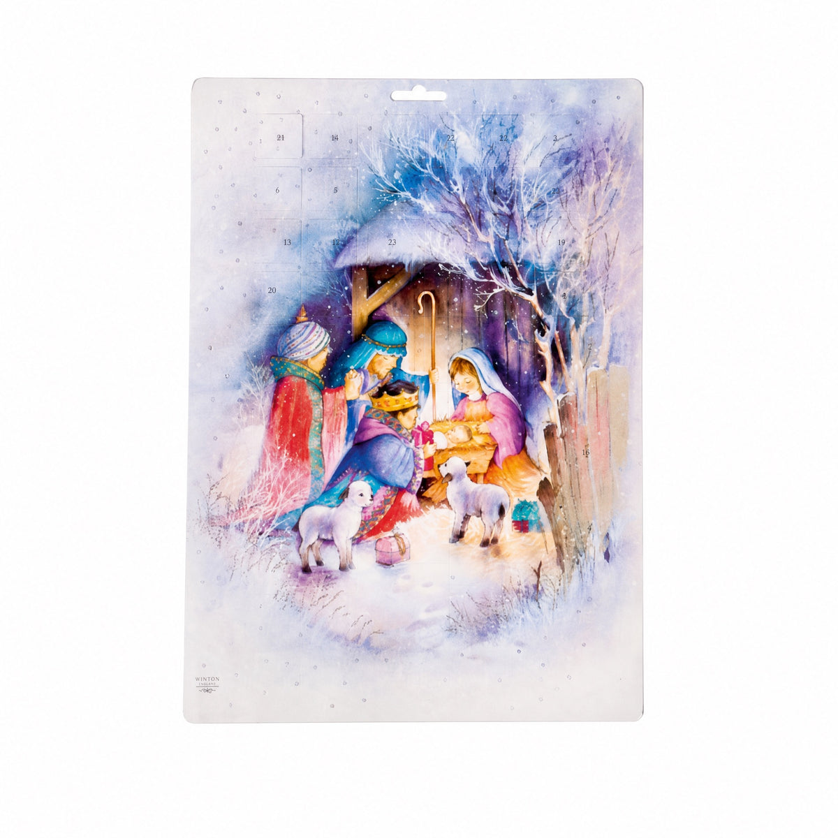 Adventskalender med Jesusbarnet