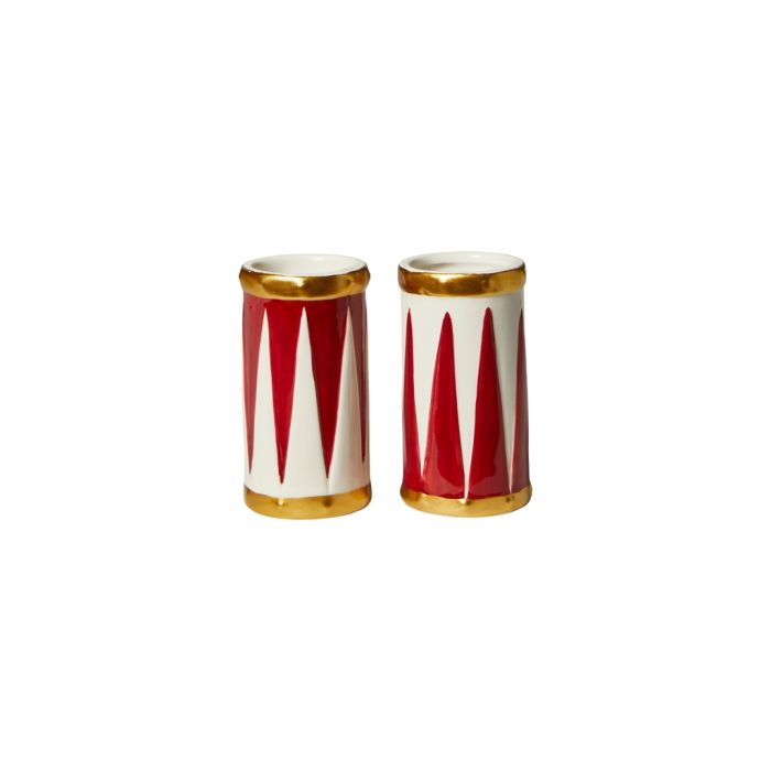 Tromme Lysestage & vase i én 10 cm høj