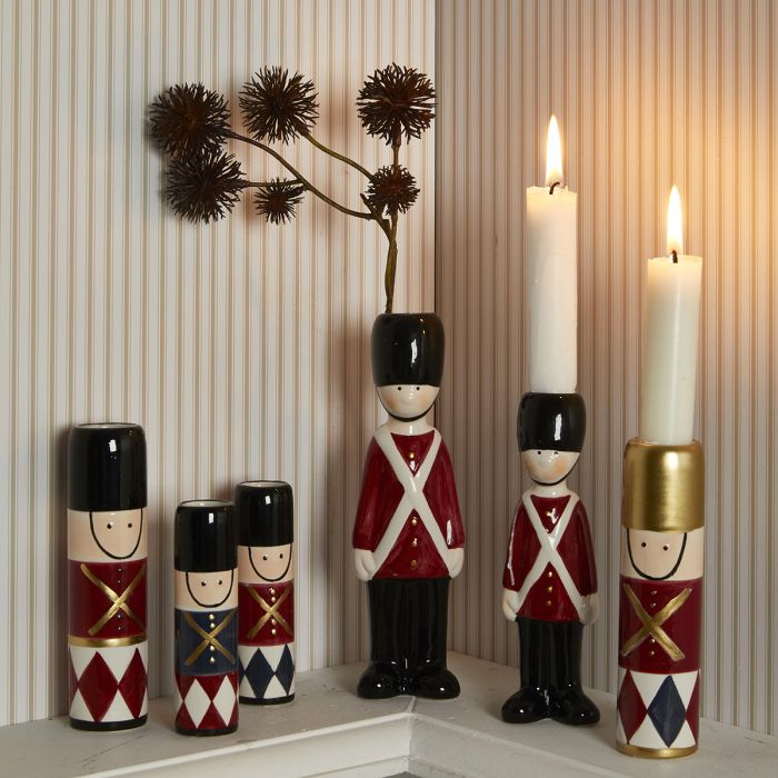 Vase-lysestage med garder 13 cm høj