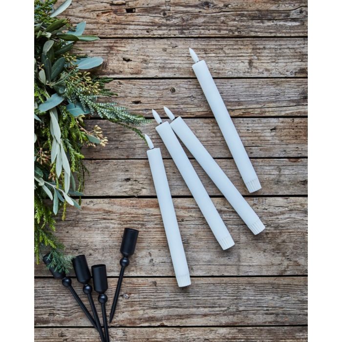 House Doctor LED-lys med lys i flammen set tæt på