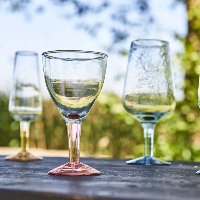 Speedtsberg glas med farvet bund