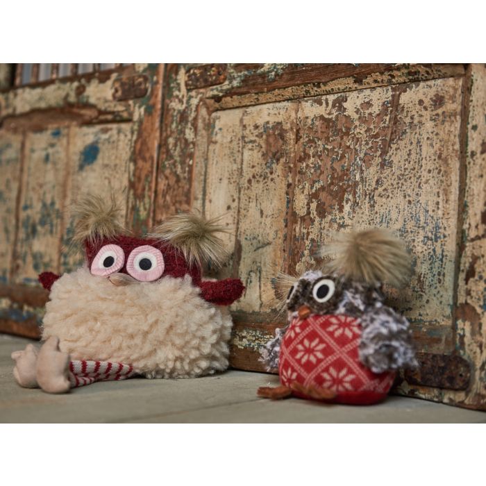Festlig ugle 15 cm høj