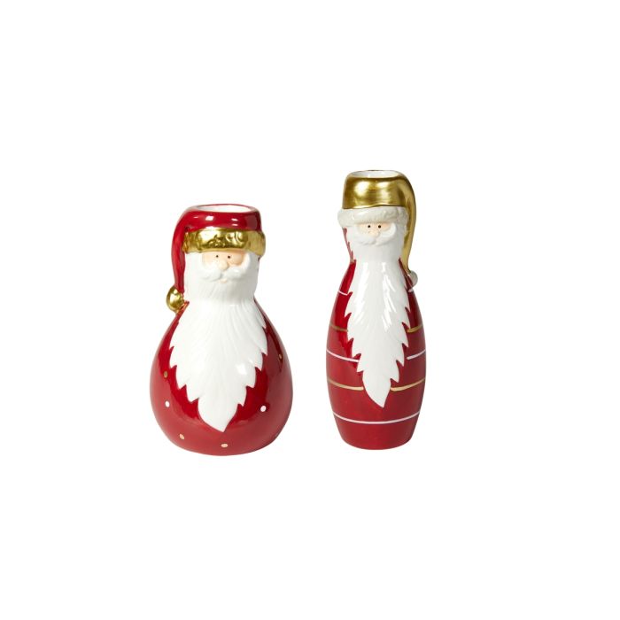 Vase julemand med hue 15 cm høj