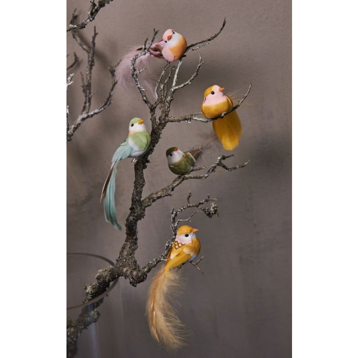 Fugl med klips 13 cm lang