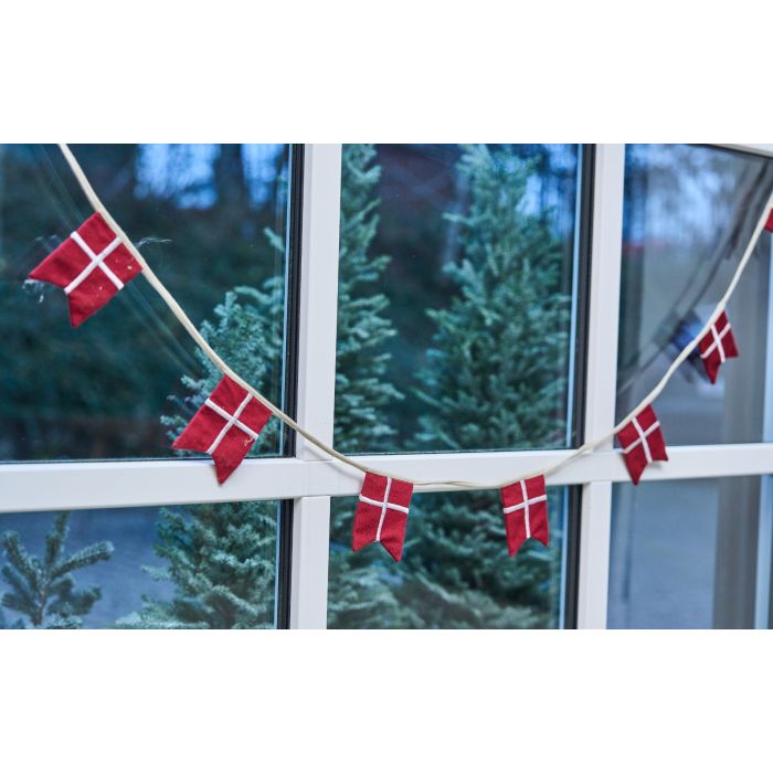 Flagranke med 8 splitsflag 215 cm