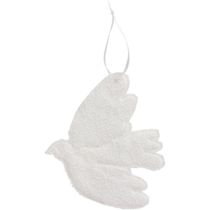 Fugl med broderi anglaise til ophæng