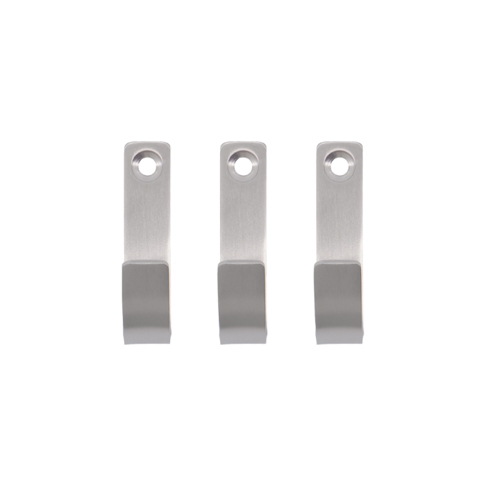 Meraki krokar i borstat rostfritt stål med silverfinish 3-pack