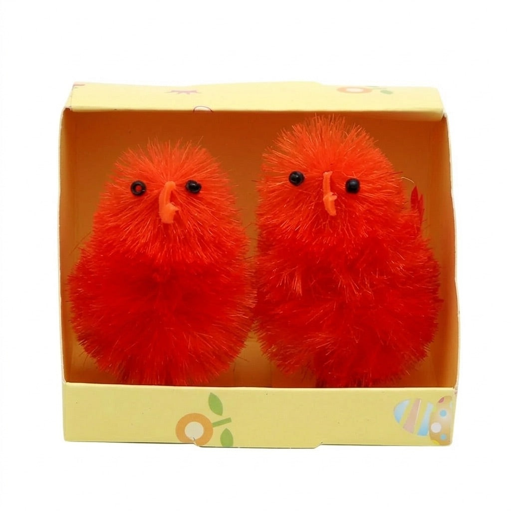 Chenille kycklingar i starka färger