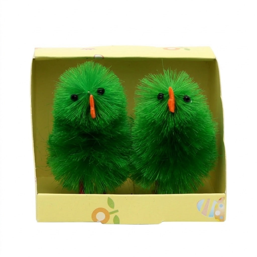 Chenille kycklingar i starka färger