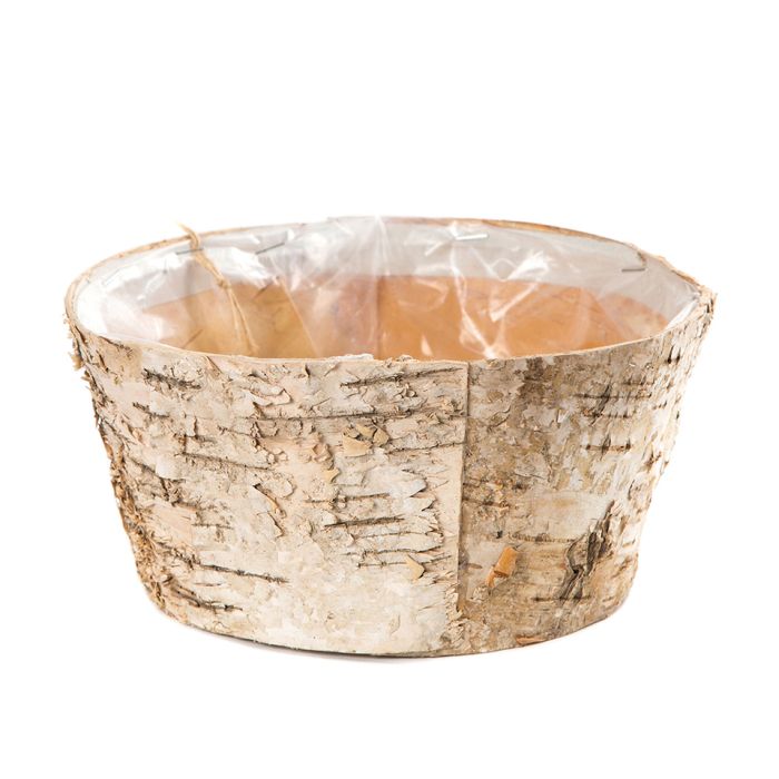 Urtepotteskål i birkebark dia 19 cm