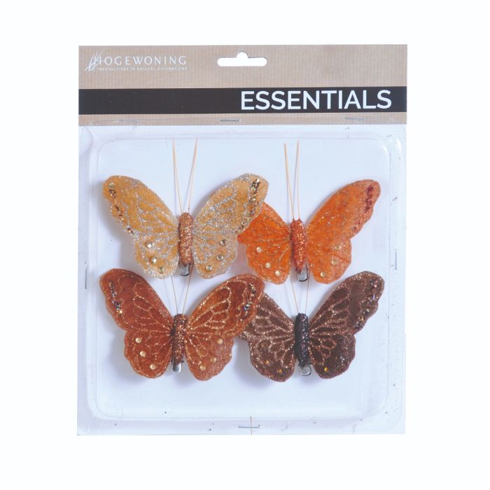 Sommerfugle 10 cm brede 4-pak
