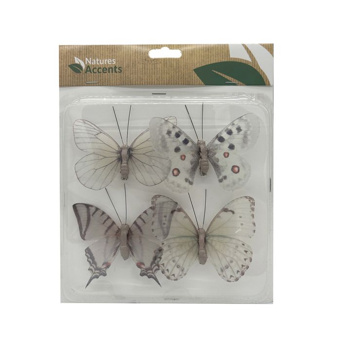 Sommerfugle på klips 4-pak