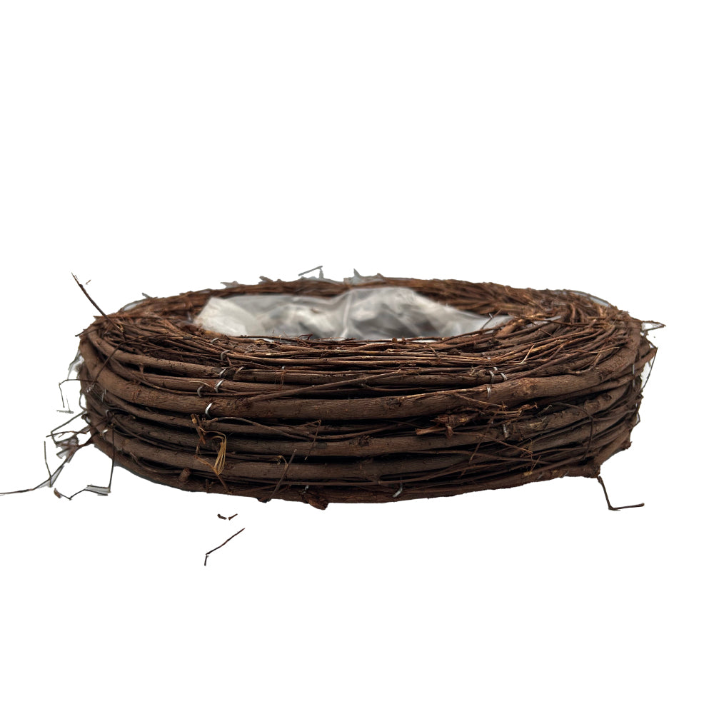 Planteskål formet som rede