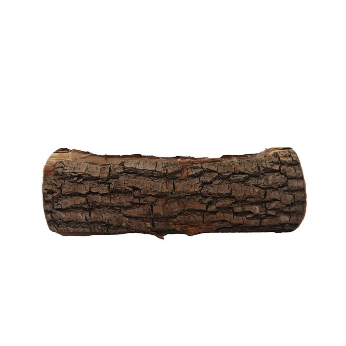 Udhulet træstamme dekorationsskål i pil 28 cm lang