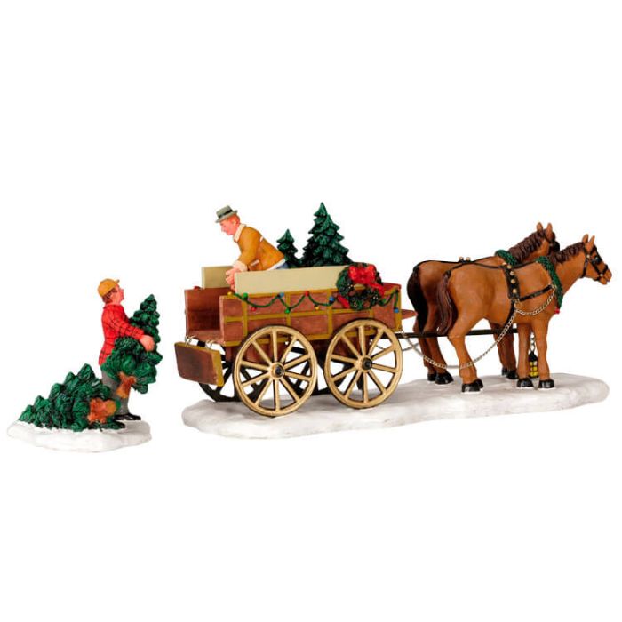 Christmas Tree Wagon Set Of 2