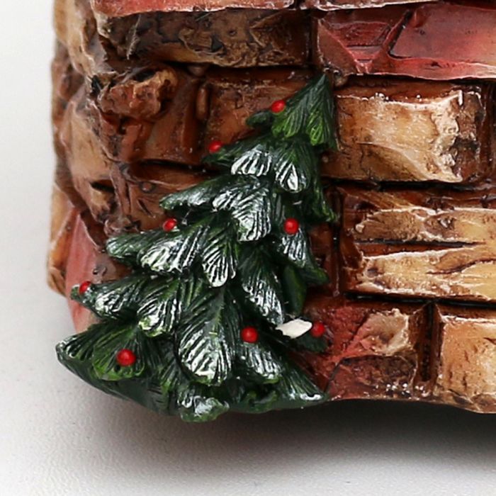 Snekugle med julemand på skorsten