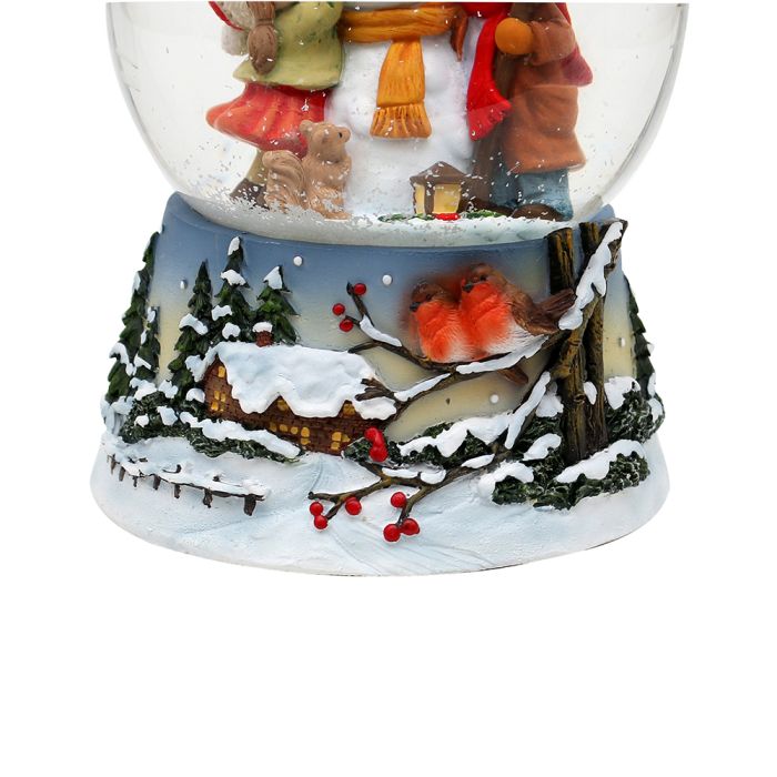 Snöglob Snögubbe och barn