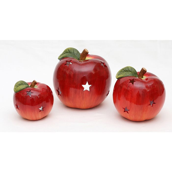 Äpple för värmeljus 15 cm högt