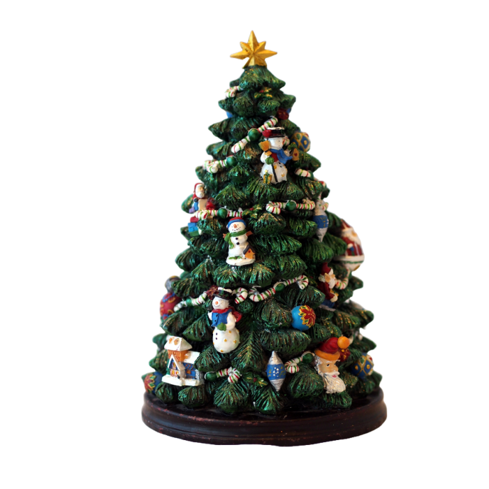 Spilledåse Juletræ med pynt