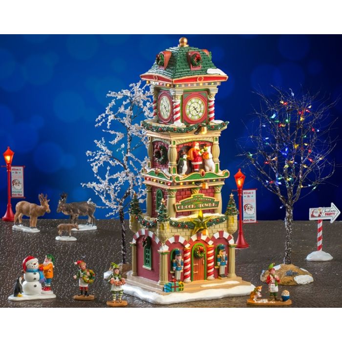 The Village Square Clock Tower Set