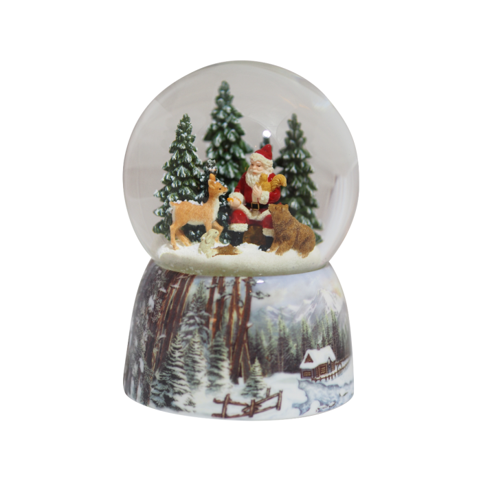 Snekugle Julemand med skovens dyr