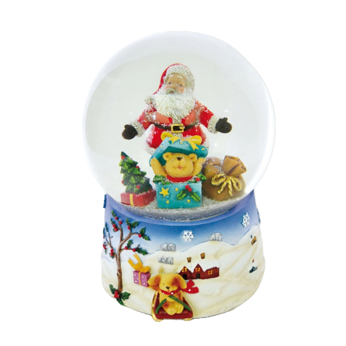 Julemand med bamse i æske