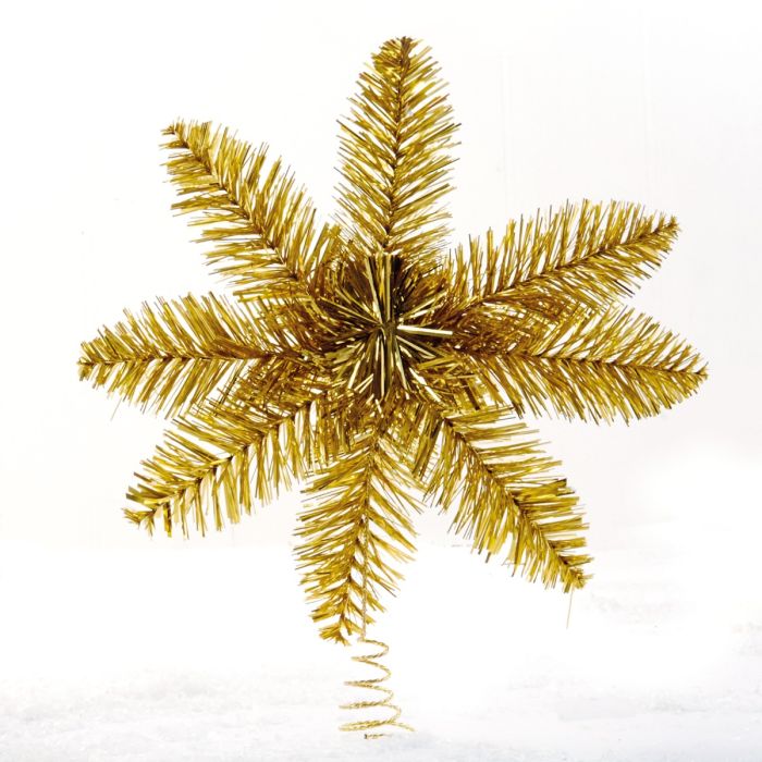 Topstjerne guldfarvet lametta