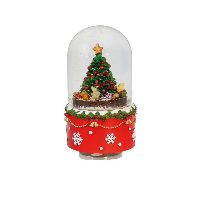Snekugle med juletræ