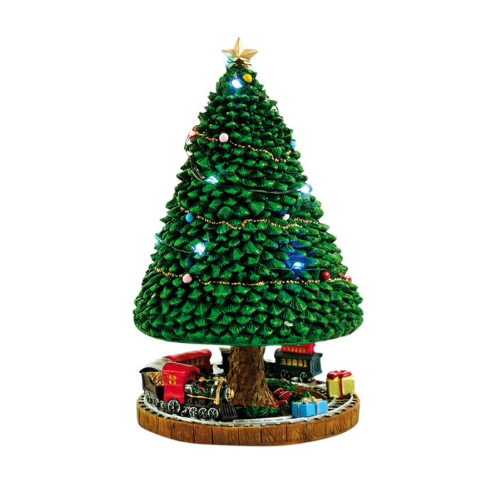 Spilledåse Juletræ med lys