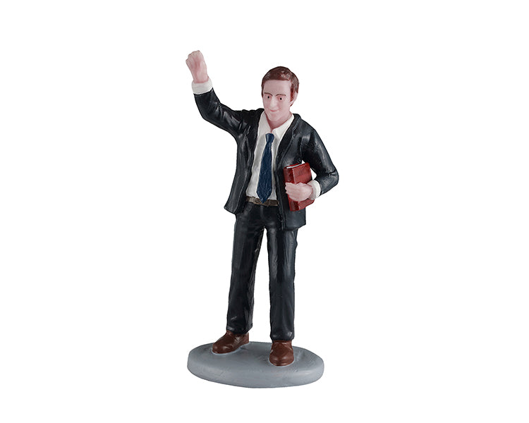 Pastor Waving figur til juleby fra Lemax