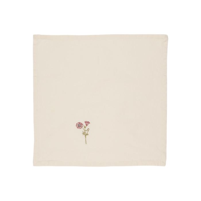 Ib Laursen Flora stofserviet med valmue