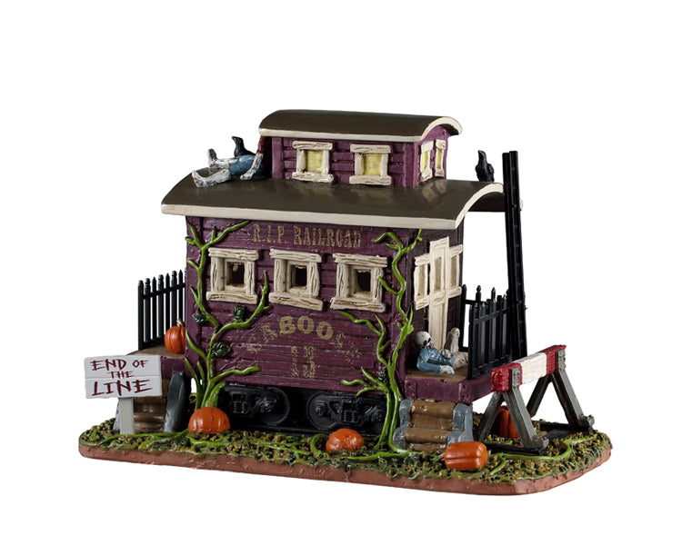 Creepy Ca-Boo-Se husvogn til Halloween landskab fra Lemax